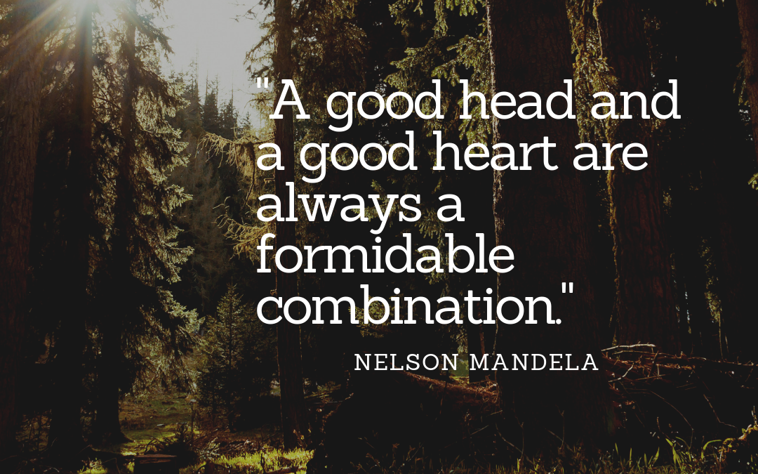 A good head and a good heart are always a formidable combination